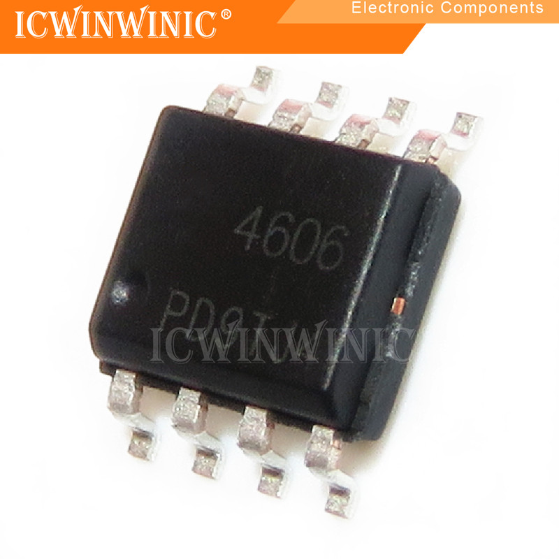5 ชิ้น AO4606 4606 SOP-8 ส่วนประกอบอิเล็กทรอนิกส์