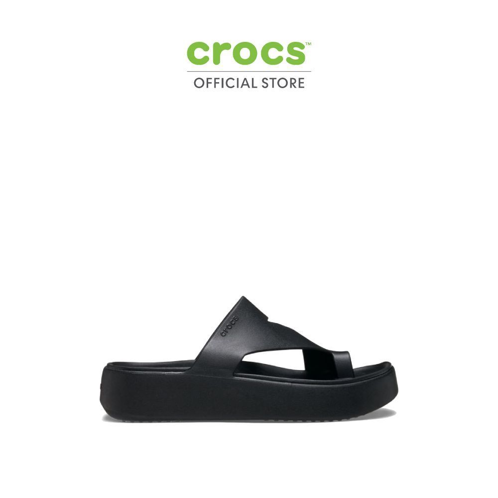 CROCS รองเท้าแตะผู้หญิง SATURDAY PLATFORM SANDAL รุ่น 212880-001 - BLACK