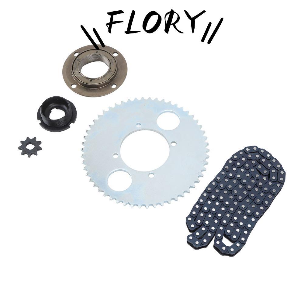 FLORY11 ชุดเฟืองโซ่,โลหะ T8F 54T ไดรฟ์เฟืองโซ่ชุด,ทนทาน 116 Link T8F 9T ชุดเฟืองโซ่ DIY จักรยาน