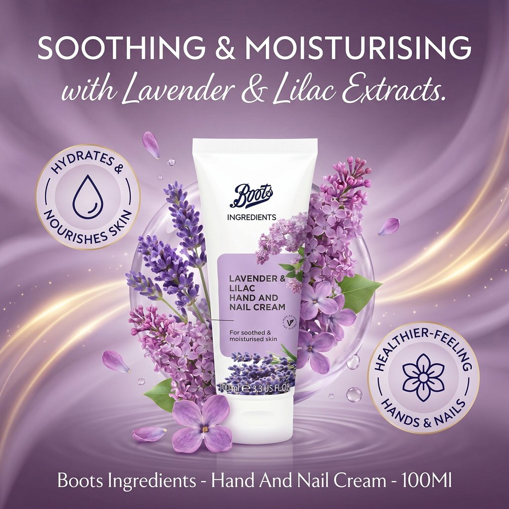 Boots Ingredients كريم يدين وأظافر لافندر وليلك 100 مل — صورة 4