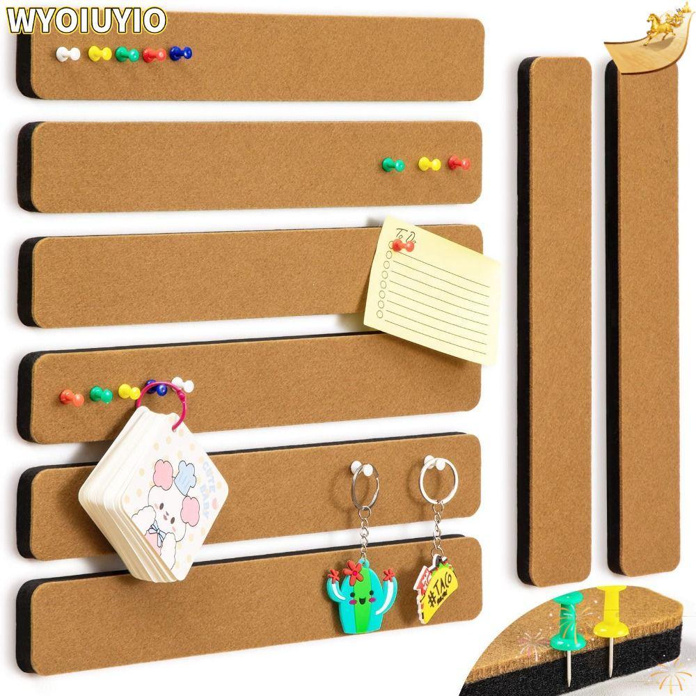 WYOIUYIO Pushpin Cork Board, Frameless Cork วัสดุ Self กาว Cork Board,ทนทาน Self กาวที่ถอดออกได้ผนังข้อความ Photos Wall Decor