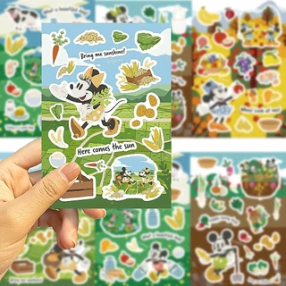💥พร้อมส่ง💥Disney Mickey mouse pooh donald duck มิกกี้ 50แผ่น พีวีซี กันน้ำ สติ๊กเกอร์