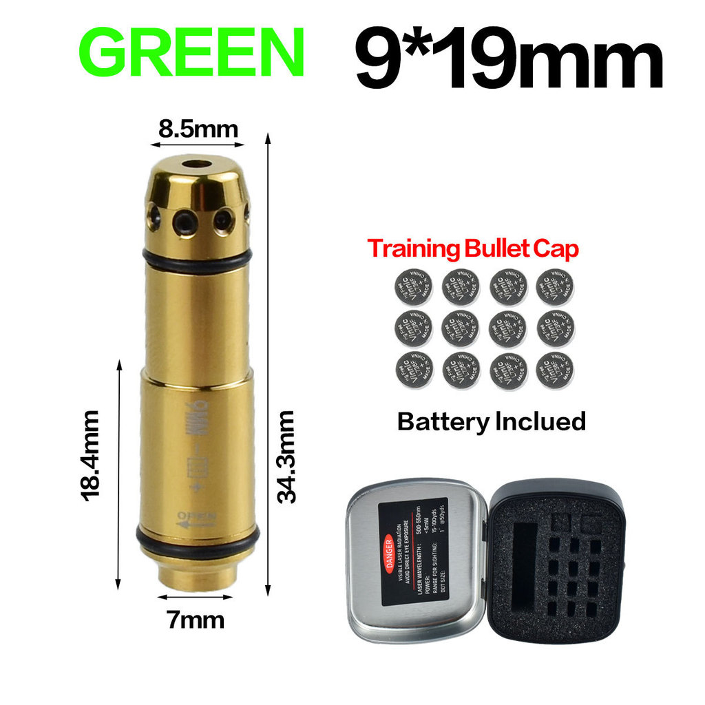 ยุทธวิธี. 223Rem 40S & W 45ACP 9MM แสงเลเซอร์สีเขียวการฝึกอบรมจําลองการถ่ายภาพ Sight