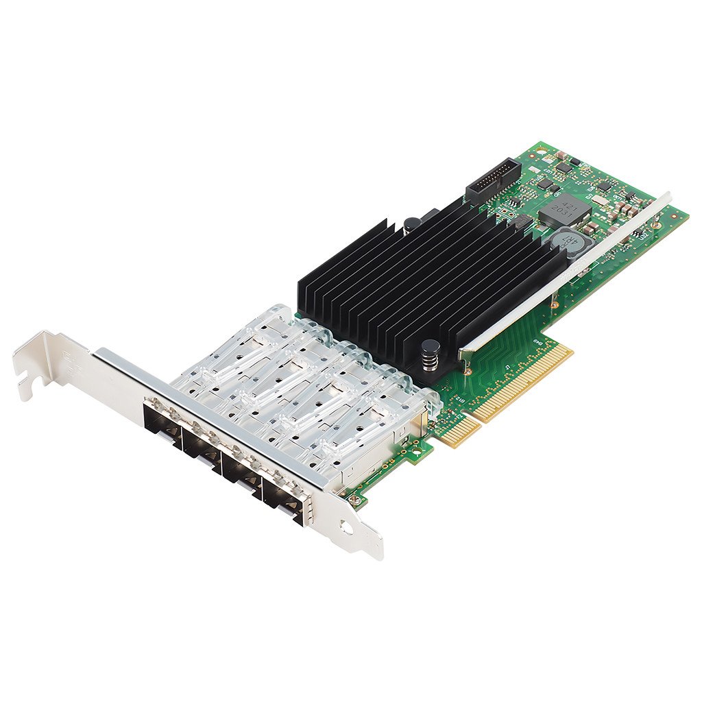JMT XL710BM1 ชิป PCI-E X8 10G 10G 10G quad พอร์ตไฟเบอร์ออปติกการ์ดเครือข่าย X710-DA4