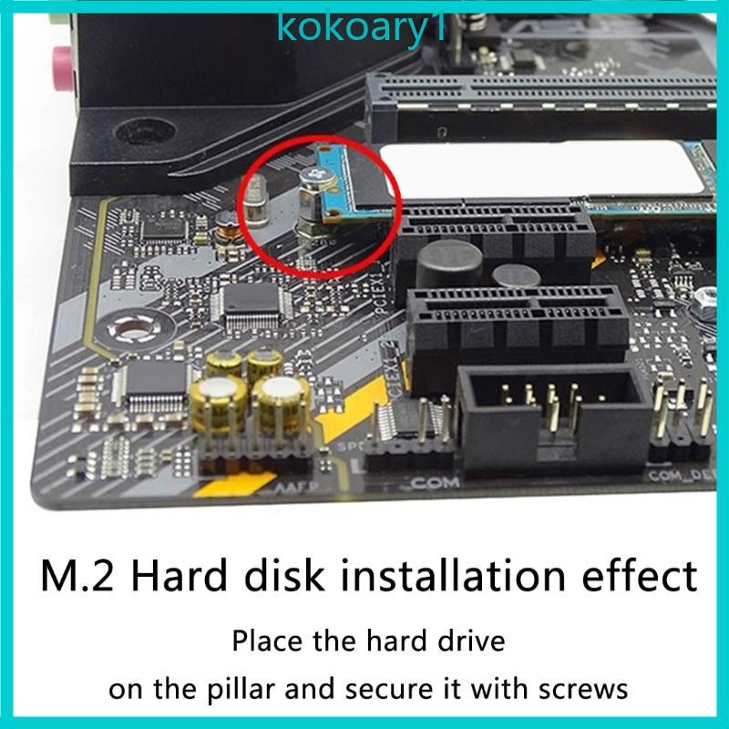 KOKO สมบูรณ์ M 2 SSD สกรูยึด M 2 สกรูสําหรับแล็ปท็อปเมนบอร์ดอุปกรณ์เสริม