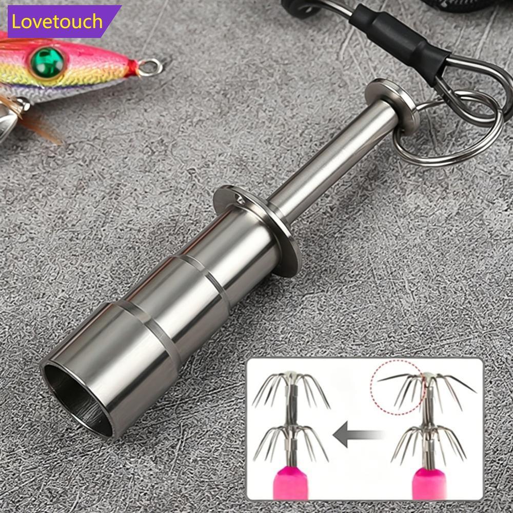 LOVETOUCH 1PC 304 สแตนเลสสตีล Jig ซ่อมเครื่องมือปลาหมึก Hook Straightener Corrector Bent Fix เครื่อง