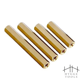 น็อตทองเหลือง M3 (10ชิ้น/ชุด) สกรูหกเหลี่ยมทองเหลือง ตัวเมีย Hex M3 Female Screw PCB น็อตทองเหลือง แบบตัวเมีย 2 ด้าน