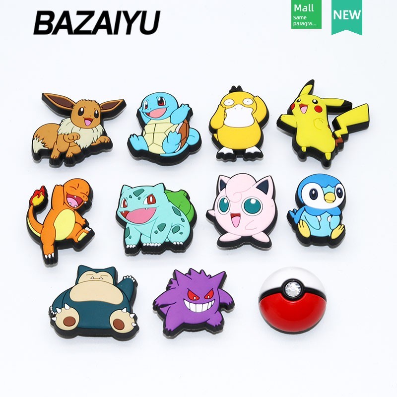 jibbitz crocs ของแทั jibbitz crocs crybaby jibbitz Shoe Accessories Shoe Buckle Accessories Pokémon 