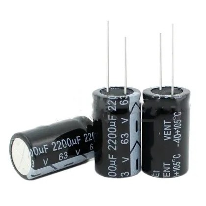 20 ชิ้น 2200UF 63V electrolytic capacitor 63V2200UF microfarad ตัวเก็บประจุ 18*35 มม.