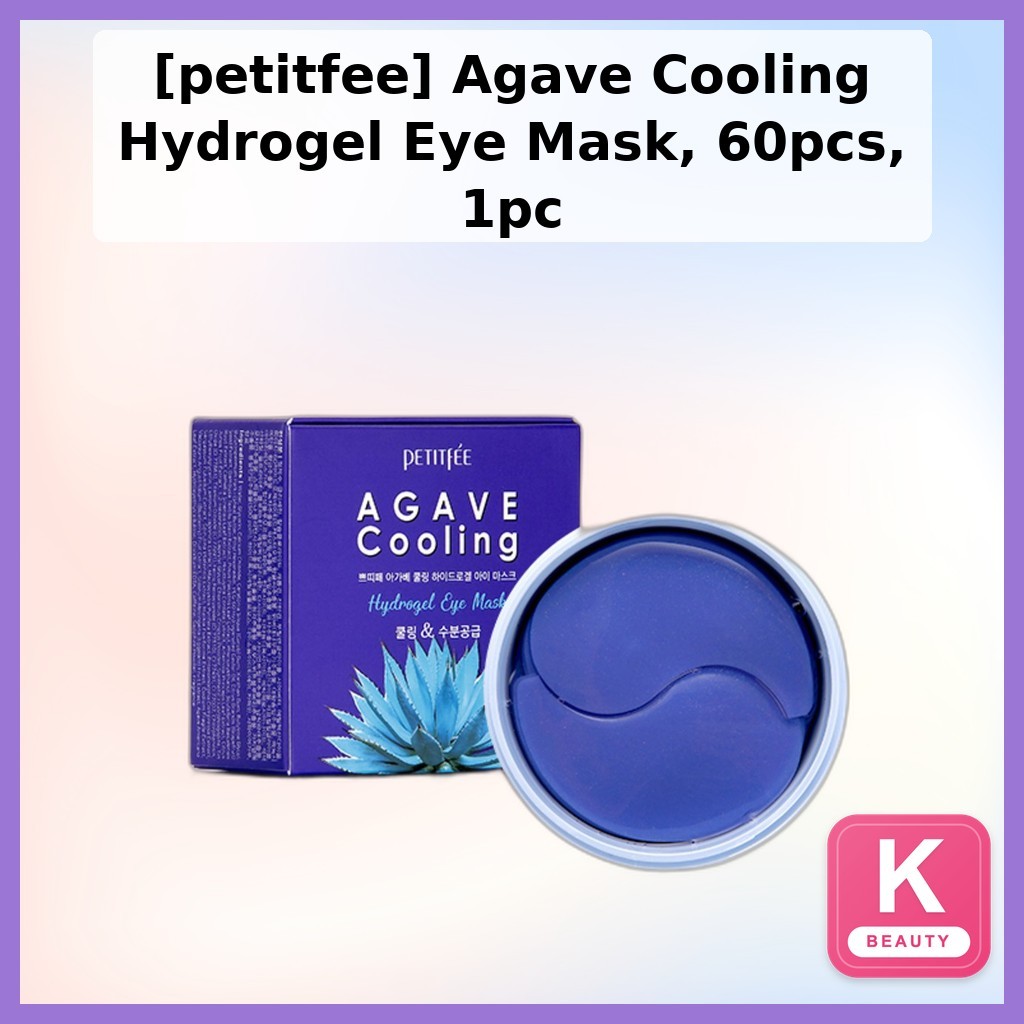 [petitfee] Agave Cooling Hydrogel Eye Mask, 60 ชิ้น, 1 ชิ้น / Korean Eye Mask / Cooling Hydrogel / ข
