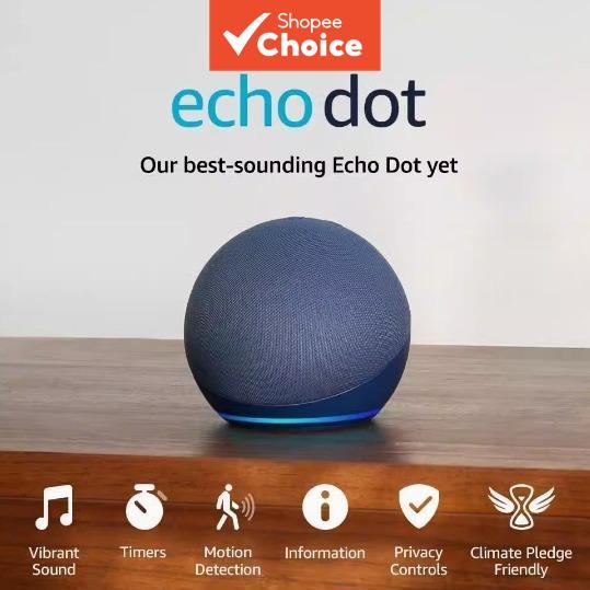 ลําโพงอัจฉริยะ Echo Dot 5th Gen พร้อมควบคุมเสียงของ Alexa ในตัว
