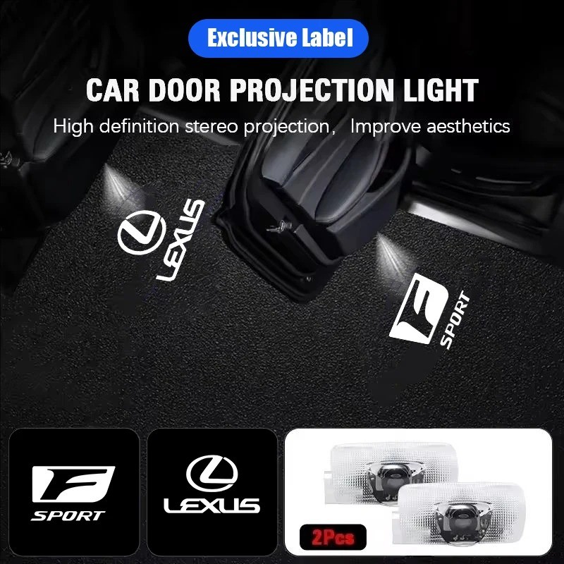 HD รถ Led ประตูโปรเจคเตอร์โคมไฟยินดีต้อนรับสําหรับ Lexus F SPORT IS250 IS200 CT200h GS300 LS430 RX45