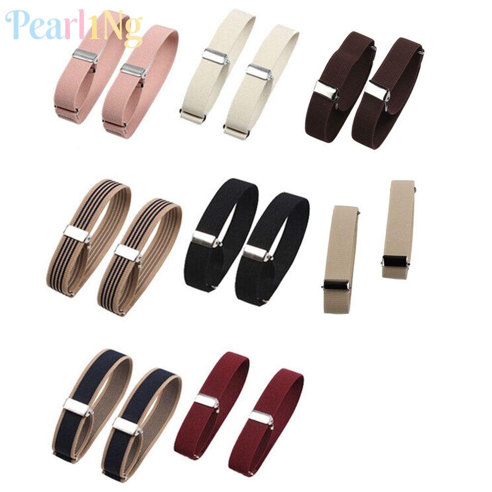 PEARLTH ปลอกแขน ปลอกแขน ปลอกแขน เสื้อ ห่วงแบบปรับได้ ที่ใส่เสื้อ
