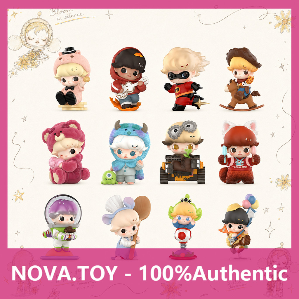 P POPMART POPMART DIMOO WORLD x PIXAR Joint Series กล่องปริศนาฟิกเกอร์
