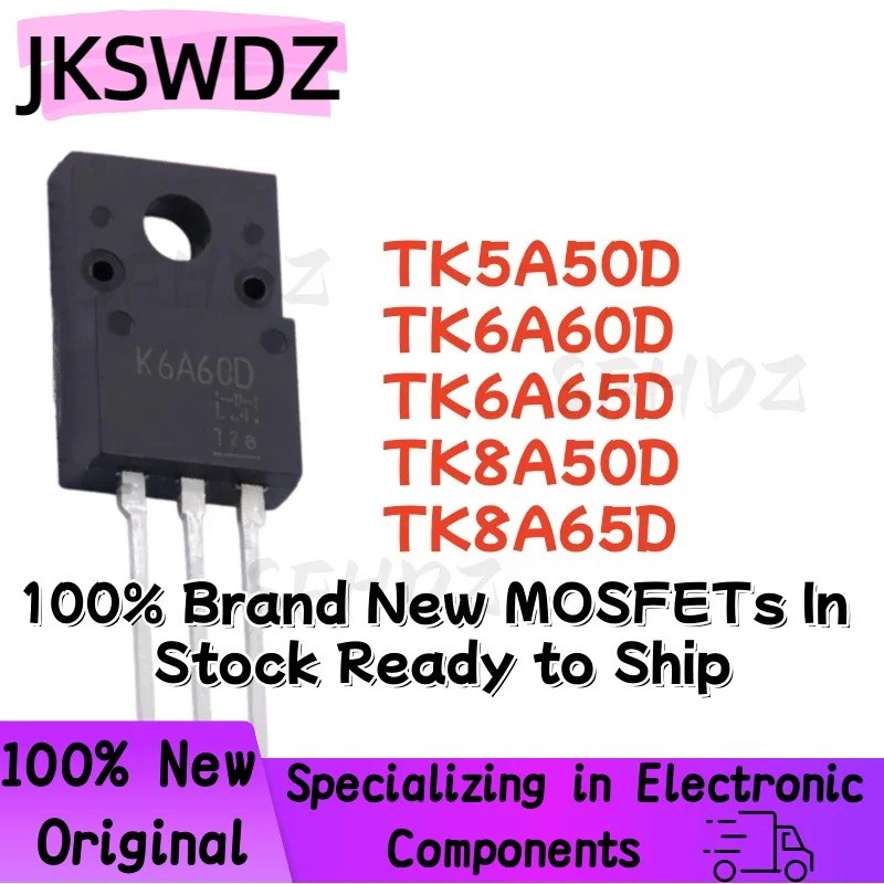 5PCS TK5A50D TK6A60D TK6A65D TK8A50D TK8A65D K5A50D K6A60D K6A65D K8A50D K8A65D K8A65D K8A65D ทรานซิ