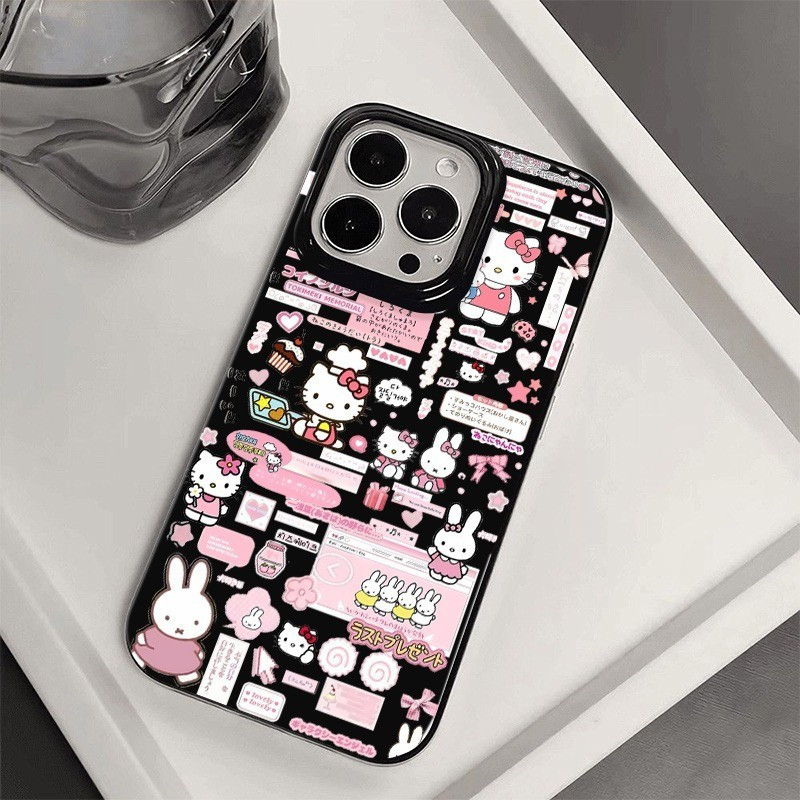 โทรศัพท์มือถือ Soft Case Girl Heart Cat เหมาะสําหรับ iPhone 8Plus 15Pro แฟชั่น 14Plus 13ProMax Creative 16ProMax 12ProMax Premium 11 XR 17ProMax กันกระแทกกันกระแทกป้องกันกรณี