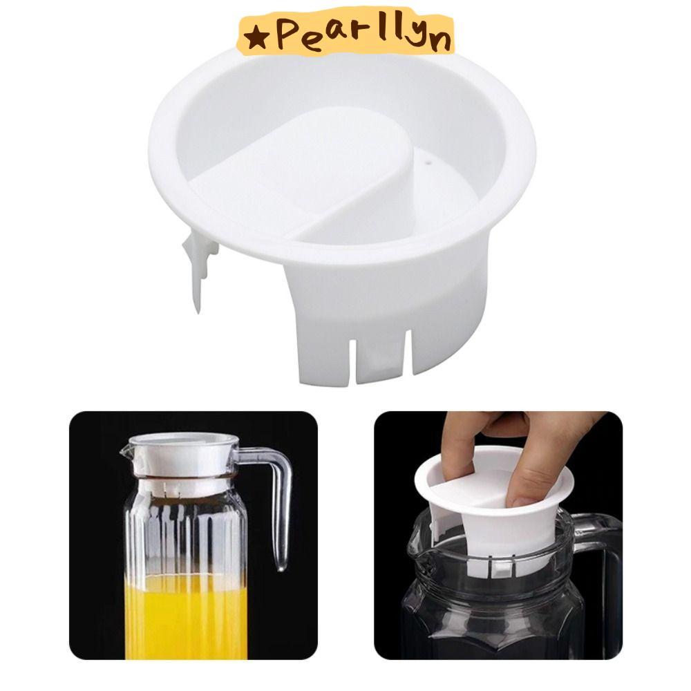 ปลั๊กขวด PEARLLYN, 7.6 ซม.ป้องกันฝุ่นครอบคลุม,อุปกรณ์เสริมแก้วน้ํา Carafe Non Splash Leak Proof Caps สําหรับเหยือก Bistro