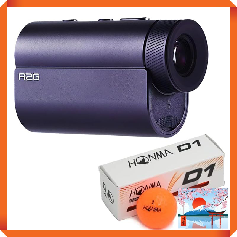 "R2G MATE PRO Laser Rangefinder with Golf Balls - White Set"
