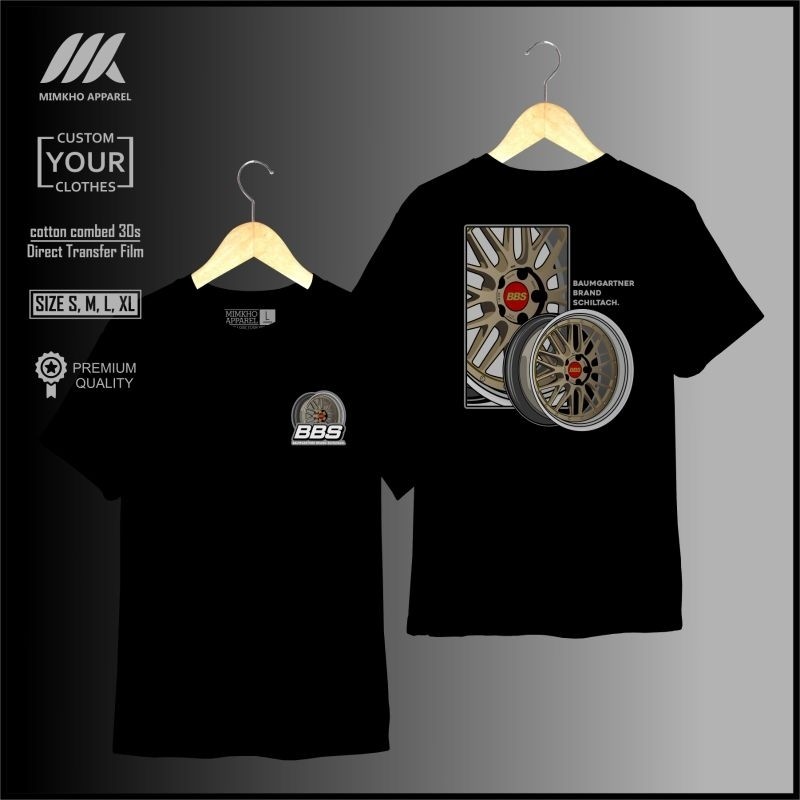 Velg Racing Bbs Lm Tshirt เสื้อไมโครไฟเบอร์