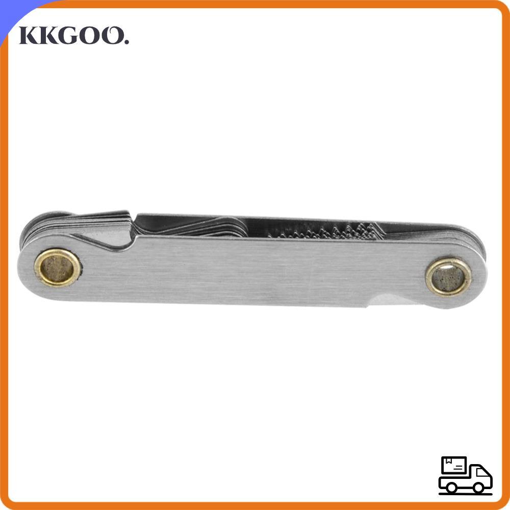 KKGOO 2 ชิ้นสกรู Pitch Gauge,เหล็กคาร์บอน Imperial Thread Pitch Thread Gauge, 0.5-7.0 มม.ช่วง 55 องศ