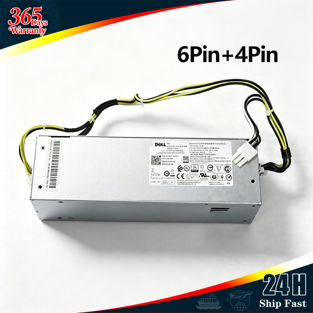 ยี่ห้อใหม่ Dell Dell L260EBM-00 4+6 Pin 260w แหล่งจ่ายไฟ 7050 7060 7080 G5 5090 คอมพิวเตอร์