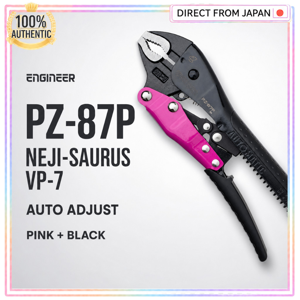 Engineer Neji Zaurus VP-7 PINK&BLACK for stripped screws/damaged screws/rusted screws φ3~9.5mm PZ-87