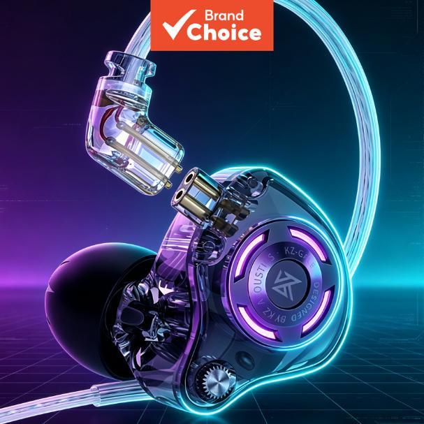 KZ Gale หูฟังหูฟังสําหรับเล่นเกมหูฟังไฮไฟ IEM ชุดหูฟังตอบสนองความถี่กว้าง Dual พร้อมไมโครโฟนชนิดใส่ใ