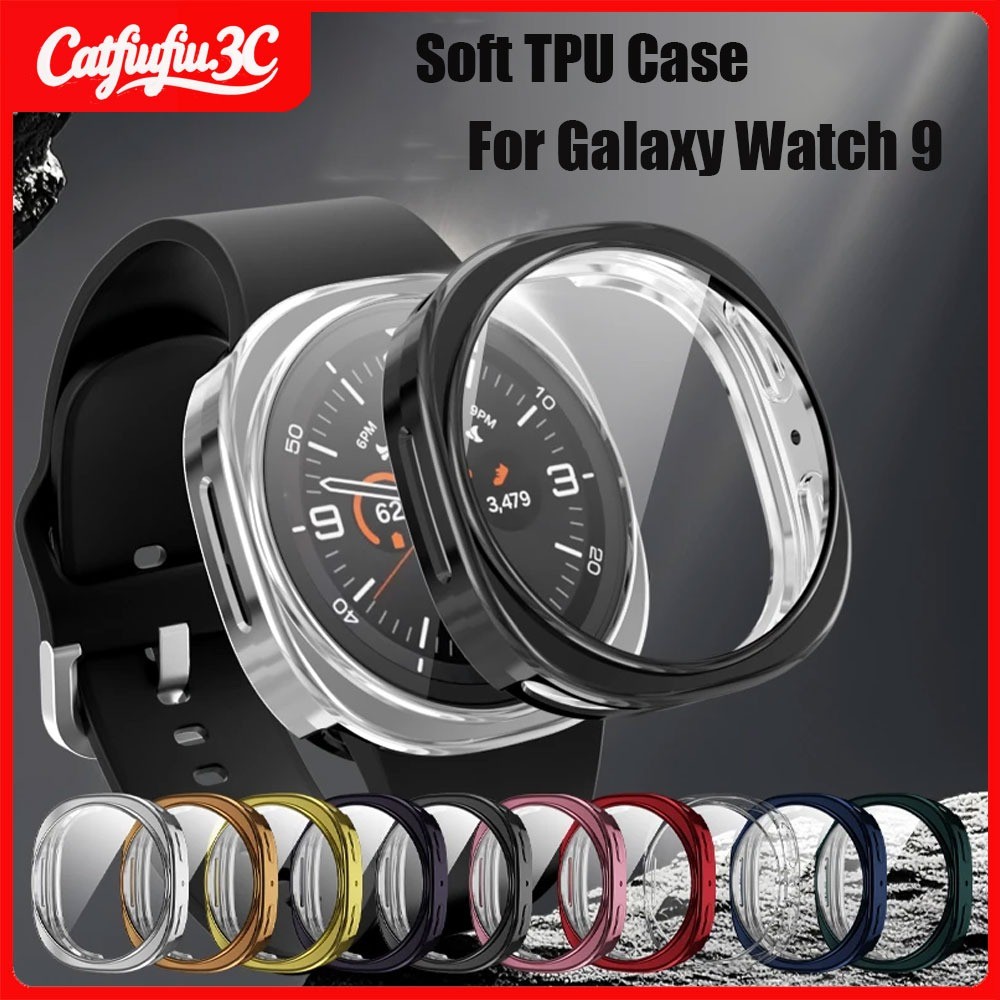 Soft TPU สําหรับ Samsung Galaxy Watch 9/8 40 มม.44 มม.All-Around Screen Protector สําหรับ Galaxy Watch 8 คลาสสิก 46 มม.