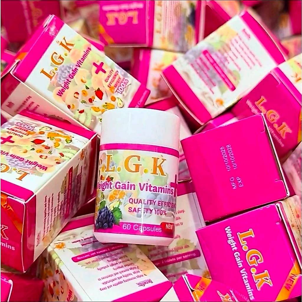 LGK วิตามินบำรุงร่างกาย 60 แคปซูล | วิตามินเพิ่มน้ำหนัก