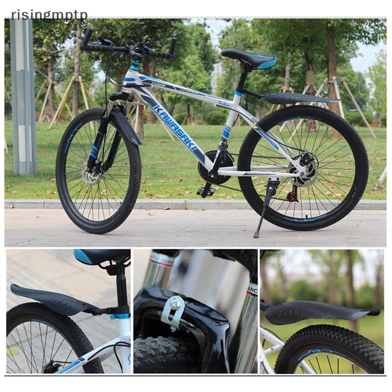 Risingmptp] 2PCS จักรยานเสือภูเขาจักรยานเสือหมอบด้านหน้าด้านหลัง Mudguard Qui Release Road ขี่ Mountain สําหรับ 20 24 26 นิ้วจักรยานใหม่