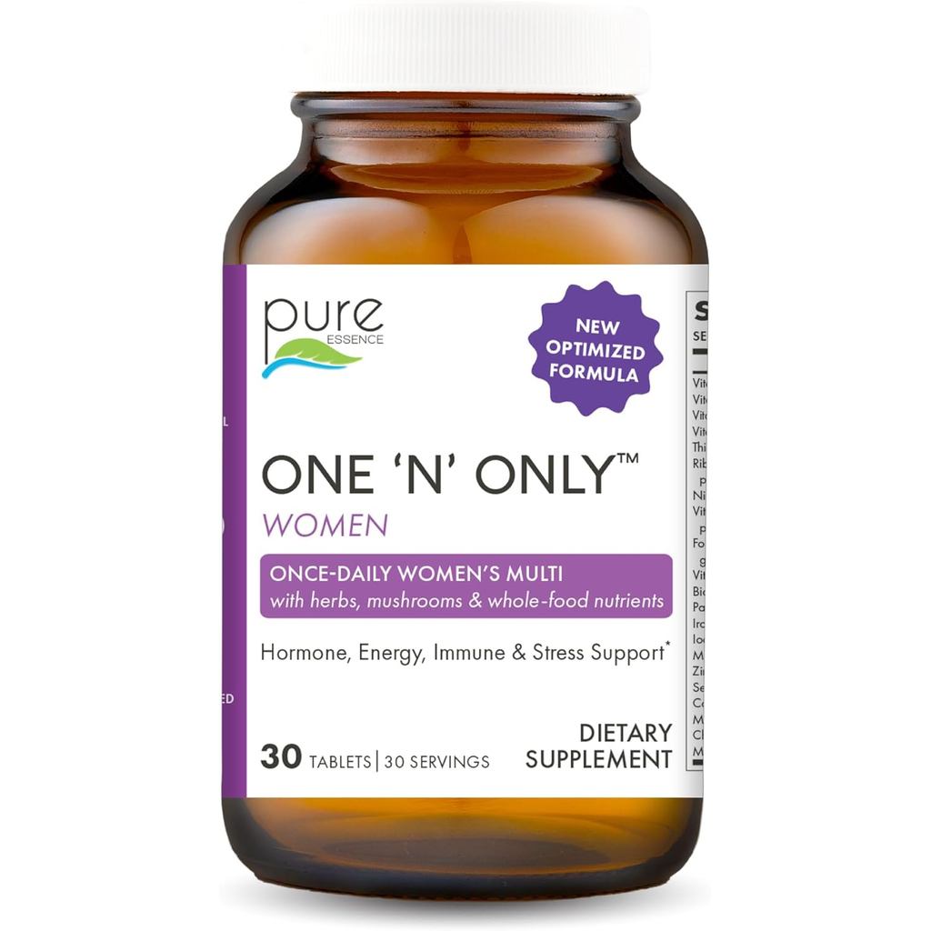 PURE ESSENCE LABS One N Only Ladies Compound Vitamins, Natural One Day อาหารเสริมสมุนไพร, บรรจุวิตาม