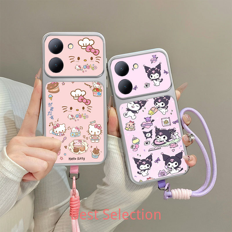 เคส  Redmi A5 POCO C71 การ์ตูนพิมพ์การ์ตูนเคส  TPU ซิลิโคนตกแต่งสร้อยข้อมือ TK