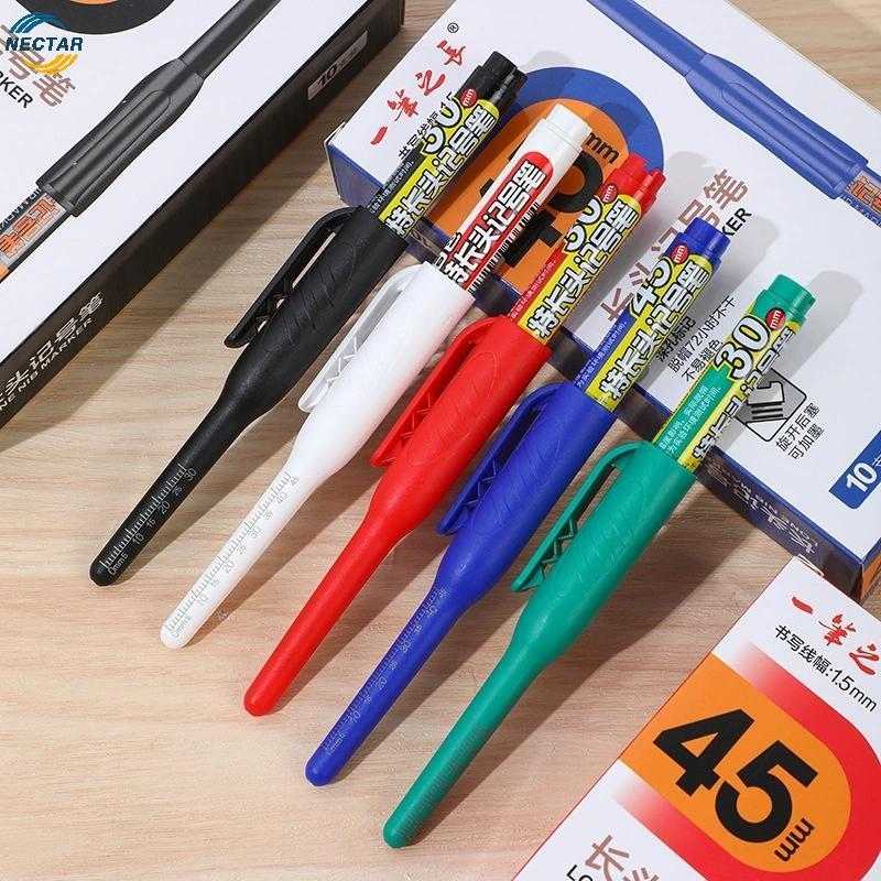 TAR Extended Long Head Marker ปากกา 45 มม.ปลายกันน้ํา Qui-Dry Ink 1PCS สําหรับตู้ไม้ทําใช้ N