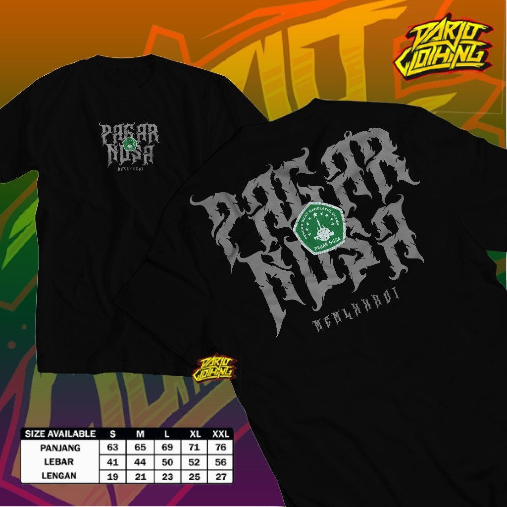 เสื้อยืด PSNU "Fence Nusa Metal" - เสื้อยืด Pagar Nusa / PAGAR NUSA 1986