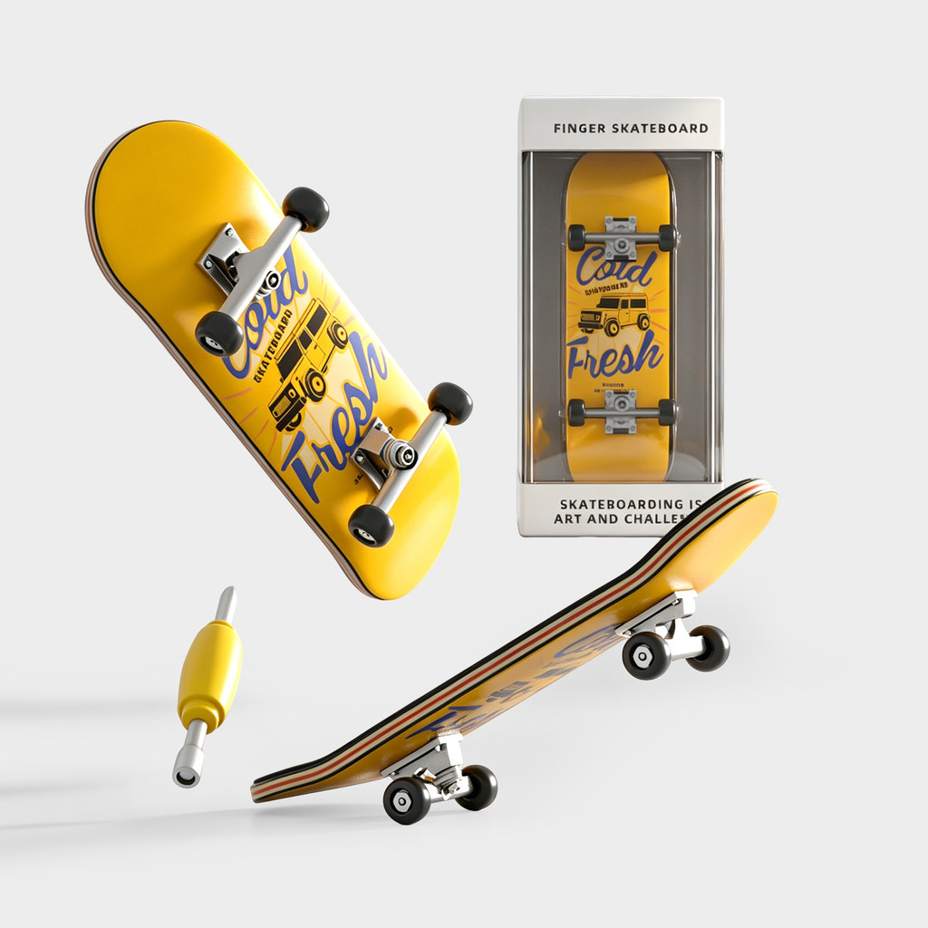 Daihai จัดหาพิเศษ Five-Layer Maple Finger Skateboard Professional Grade Alloy Bearing Fingertip Skat
