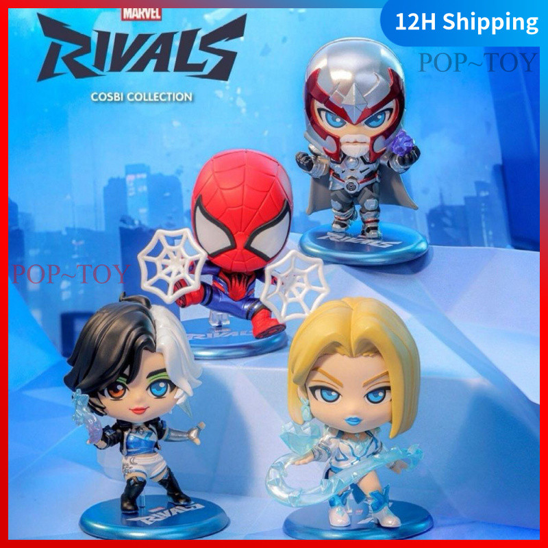 Marvel Rivals COSBI Collection blind box Spider-Man jeff collectible figurine decorative gift Hot Toys ตุ๊กตา ของเล่น กล่องสุ่ม
