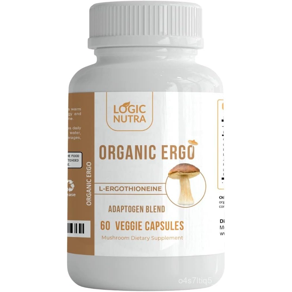 L-Ergothioneine Plus Organic Blend of Cordyceps Mushroom,’s Mane, Reishi, Astragalus, Siberian Ginse