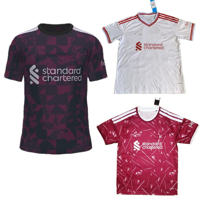 Fans Edition L1verP00L Jersey Mens Home Short Sleeves Football Jersey T-Shirt