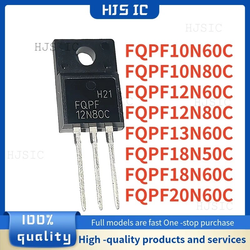 5PCS FQPF10N60C/10N80C/12N60C/12N80C/13N60C/18N50C ทรานซิสเตอร์FQPF18N60C/20N60C/20N60C PQPF20N60C T