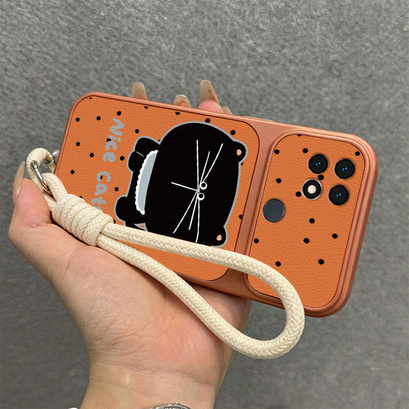 เคสสําหรับ OPPO A15 A35 A2 PRO 5G 1Leather Texture เคสโทรศัพท์พร้อมเชือกเส้นเล็กฟรี 1TP-DT-YDHM01