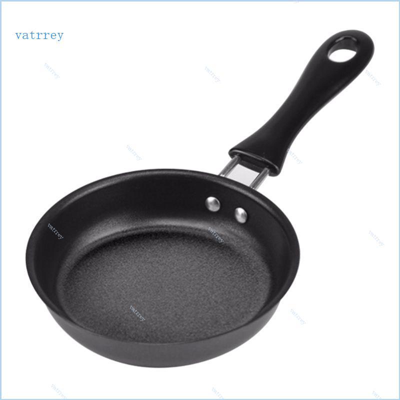VA Mini Cooking Pan กระทะเหล็กไม่ติดสําหรับเคลือบมือยาวแบบพกพา