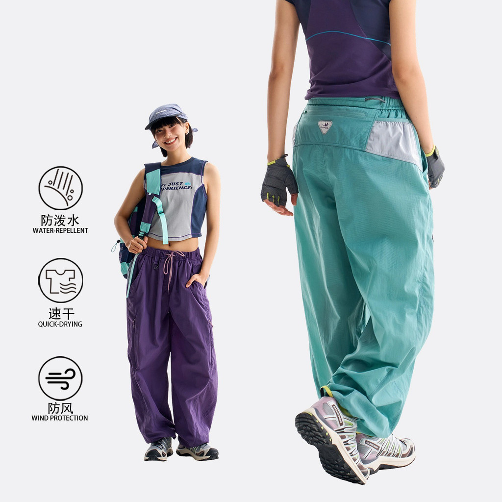 กีฬากลางแจ้งน้ําหนักเบา Quick-Drying Paratrooper Pants กางเกงเดินป่ากันน้ํา