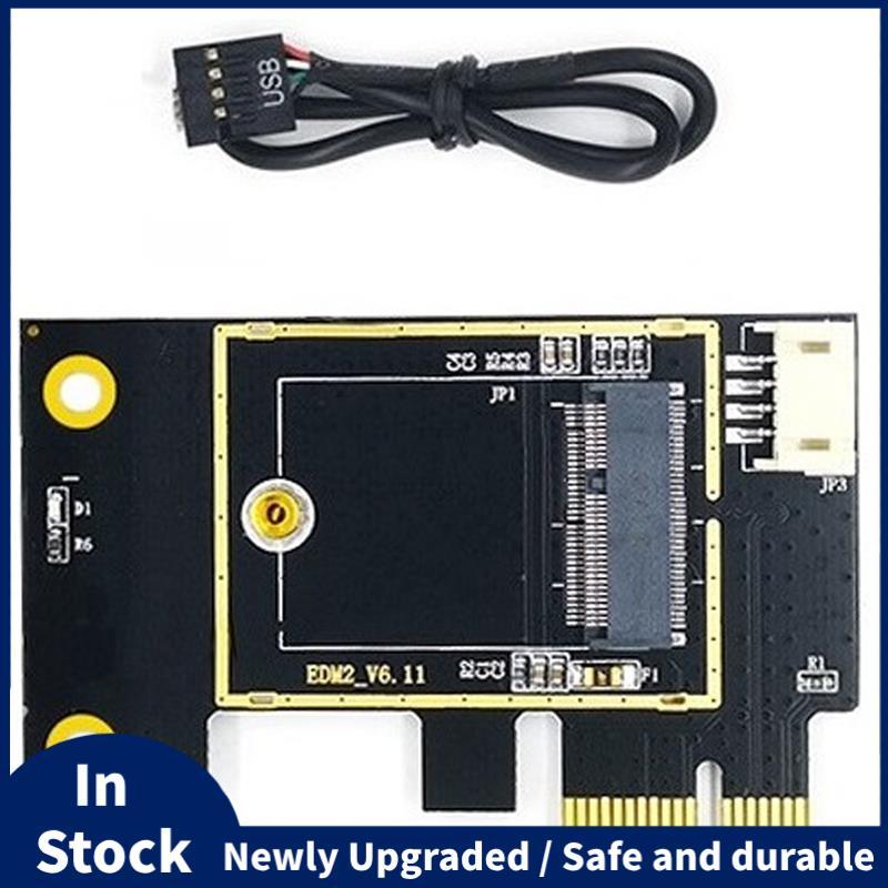 NGFF M.2 ถึง PCIE การ์ดเครือข่ายไร้สายอะแดปเตอร์การ์ดรองรับ 7260 8265 1650 1675X AX200 AX210 การ์ดเค
