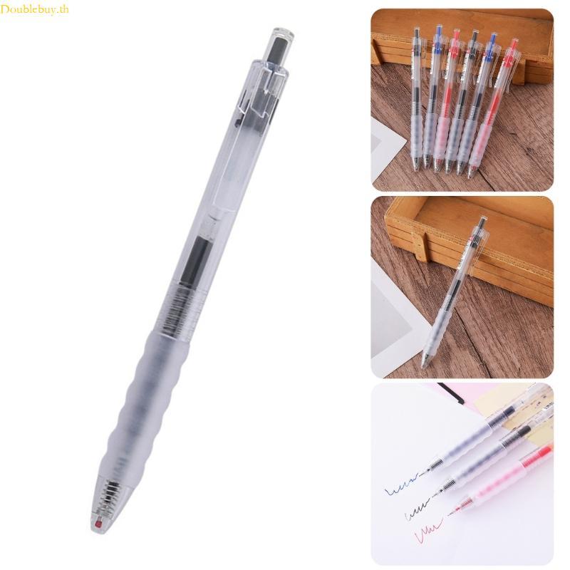 Doublebuy Retractable ปากกาเจลแห้งเร็ว 0 5 มม.เติมหมึกเจลปากกานักเรียนโรงเรียนอุปกรณ์สําหรับทุกวันกา