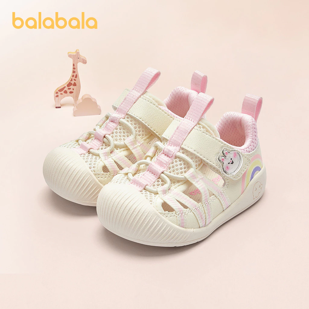 balabala รองเท้าแตะเด็กผู้ชาย หัวปิด รองเท้าเด็กกันลื่น ระบายอากาศ น้ำหนักเบา ตีนตุ๊กแกปรับได้ ใส่สบาย สำหรับเดินเล่นและใส่เที่ยว ฤดูร้อน