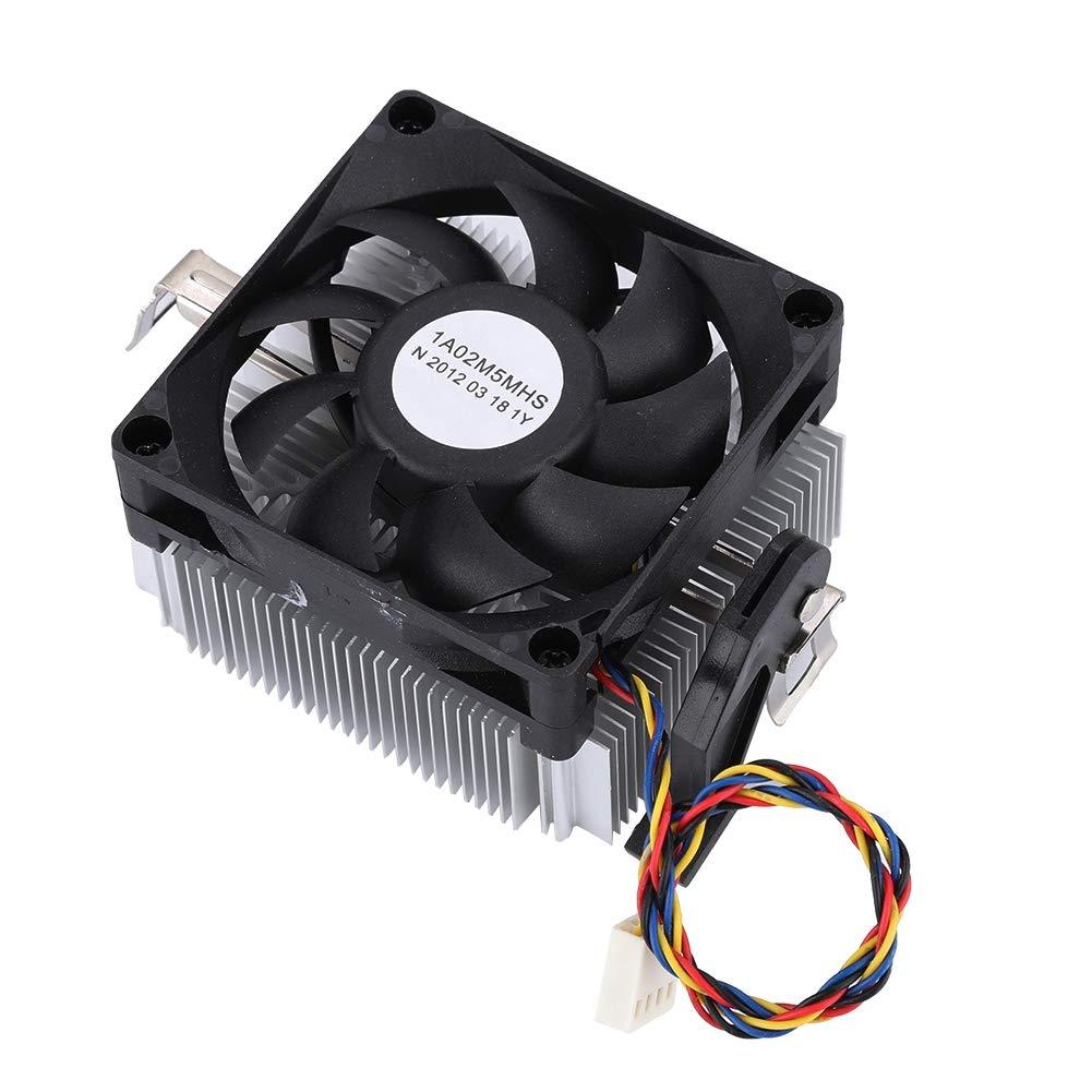สีดําประสิทธิภาพการกระจายความร้อนที่ยอดเยี่ยม 12V 2200RPM พัดลม CPU, ไม่มีเสียงรบกวนพัดลมระบายความร้