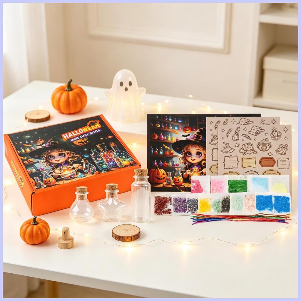 Kids Potion Kit Glow Halloween Diy Bottle Party Craft Material Set Potion Craft Kit สําหรับวันเกิดฮา