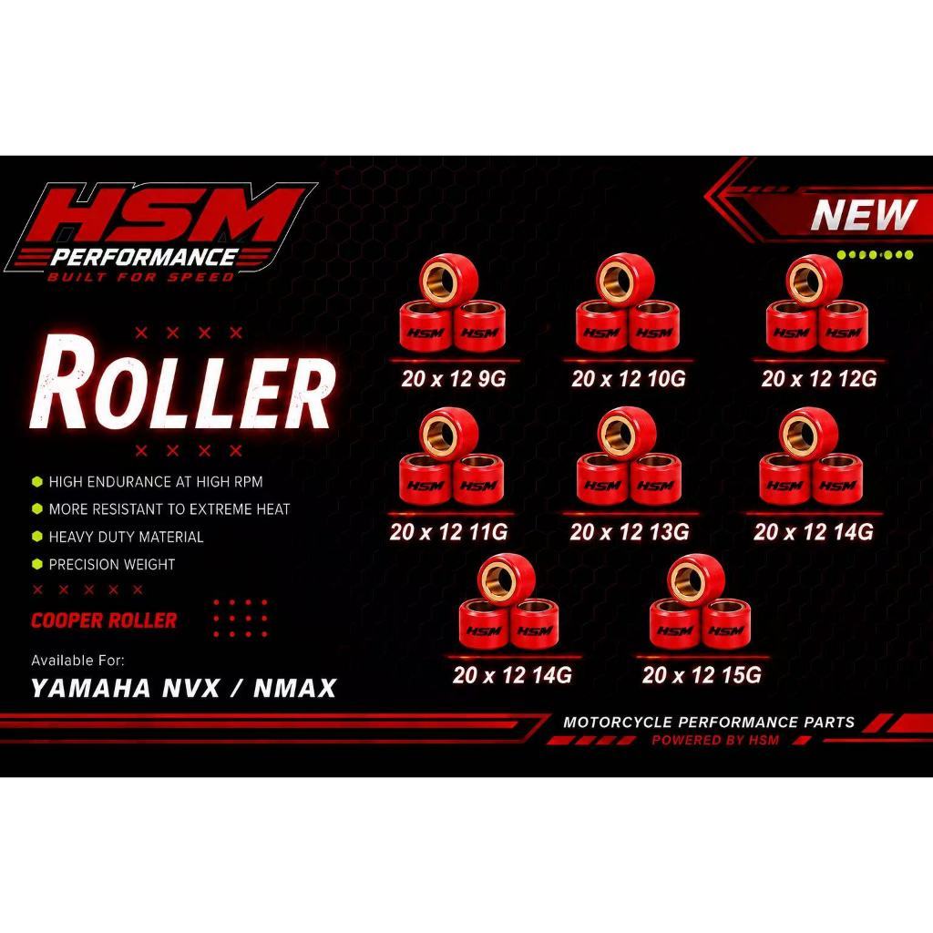 100% COPPER 20X12 / 20X15 NVX155 NMAX EGO AVANTIZ ADV150 VARIO 160 NOVA AX200 ROLLER CVT HSM RACING 