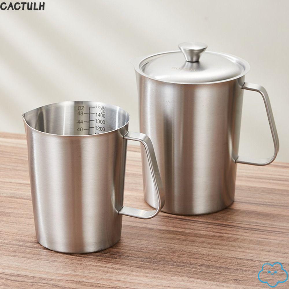 CACTULH ถ้วยตวง, การออกแบบขนาดด้านในหนาห้องปฏิบัติการบีกเกอร์พร้อมฝาปิด 304 สแตนเลสความจุขนาดใหญ่ Li