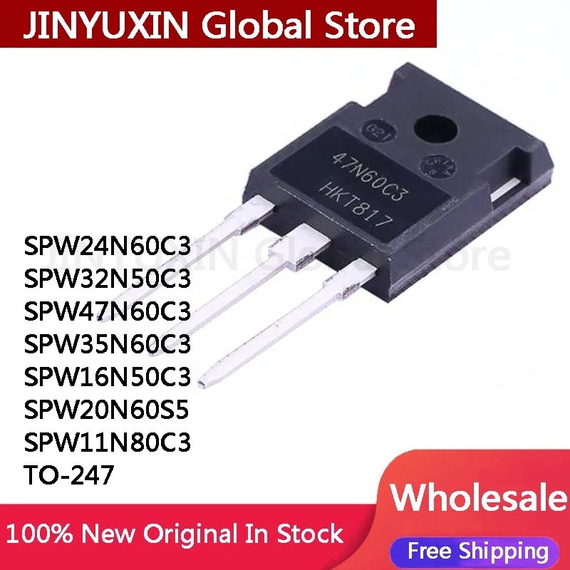 5PCS SPW47N60C3 47N60 47N60C3 SPW35N60C3 35N60C3 SPW32N50C3 SPW24N60C3 24N60C3 SPW20C3 SPW5S ทรานซิส